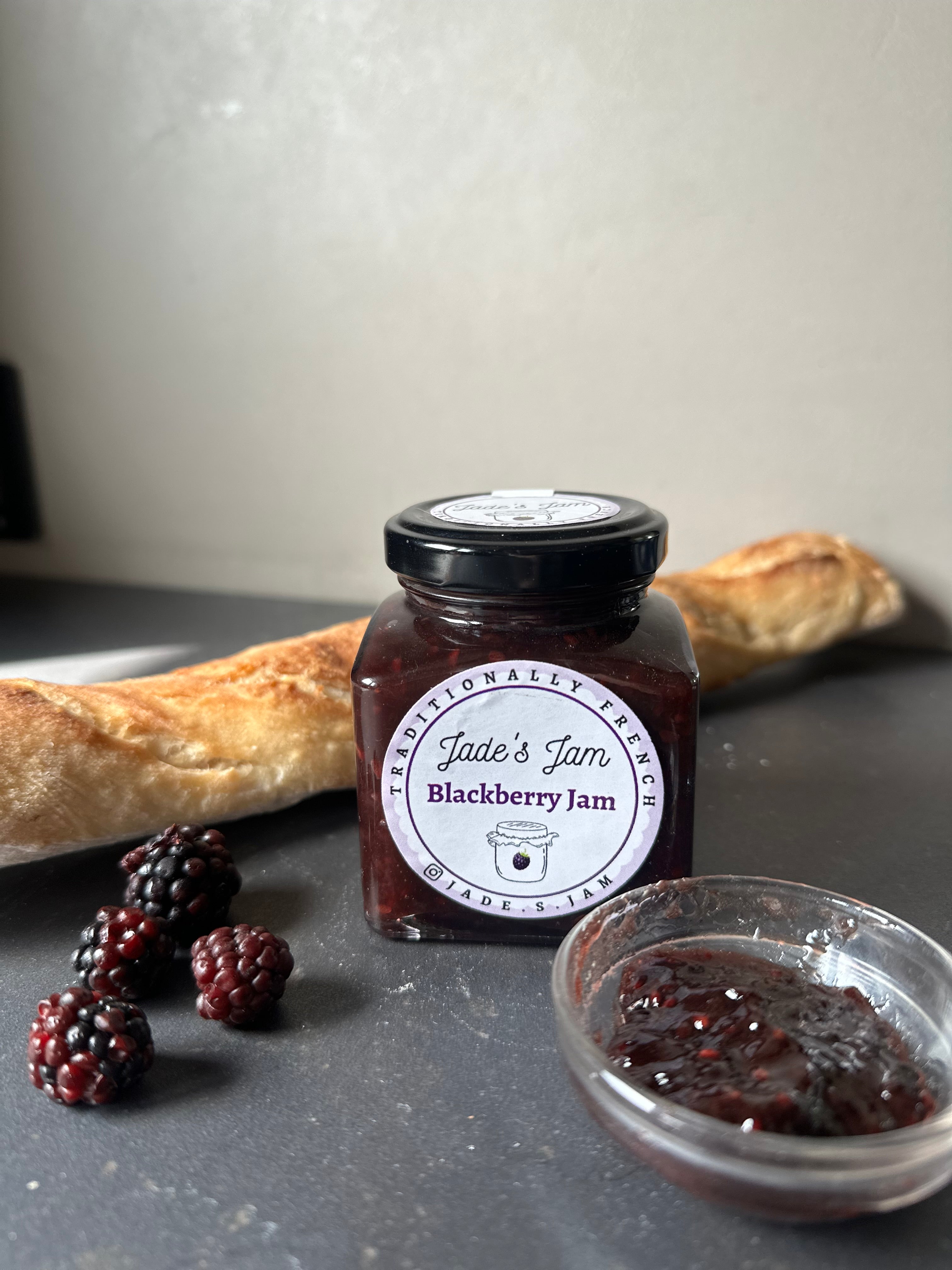 Jade's Jam Blackberry Jam, made in Pakistan the French way