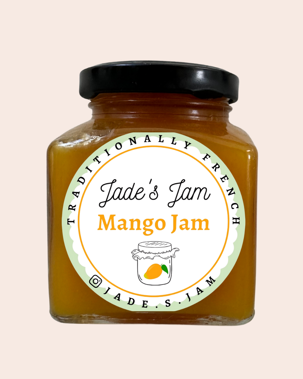 Jar of Jade's Jam Mango Jam