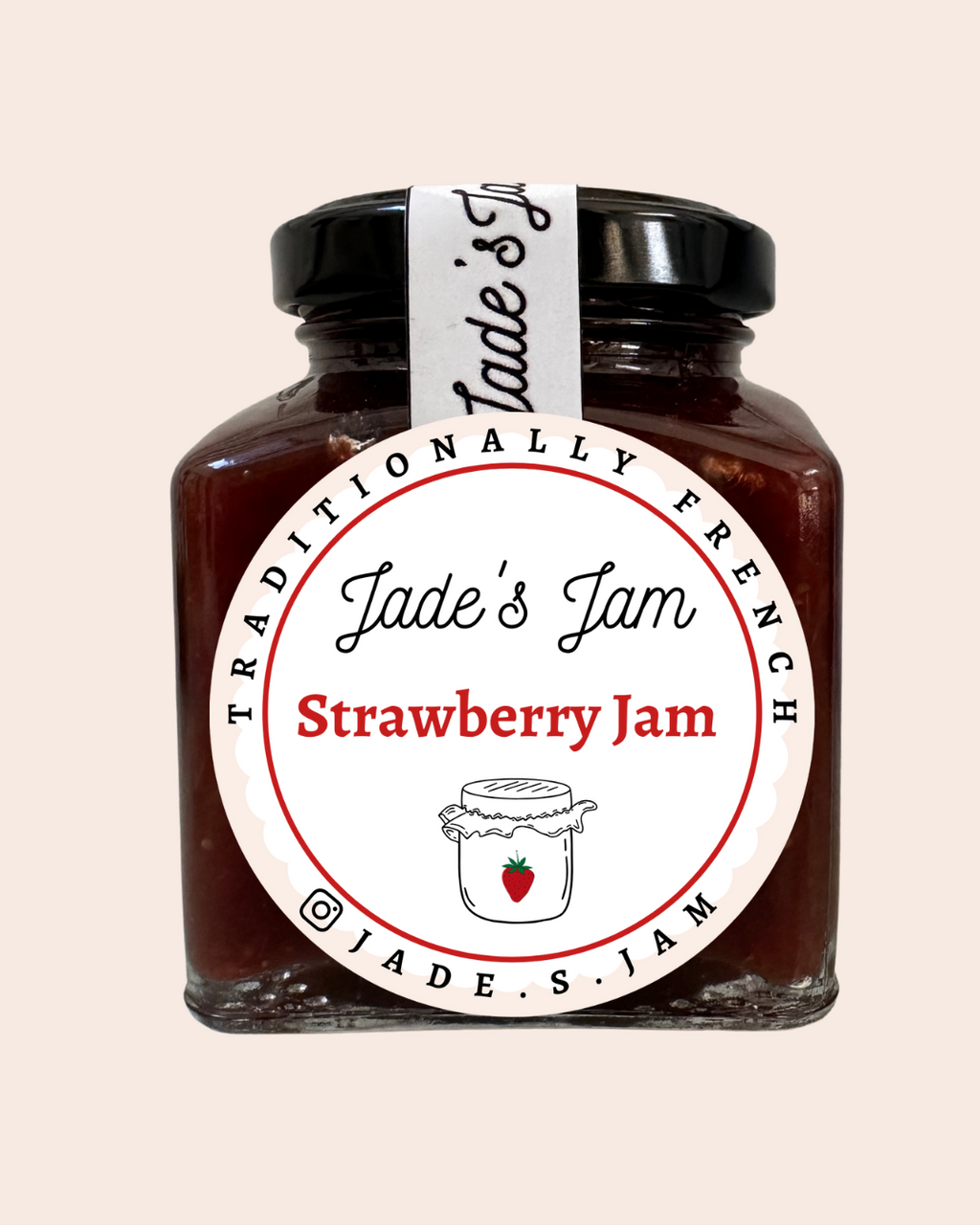 Jade's Jam Strawberry Jam, made in Pakistan the French way