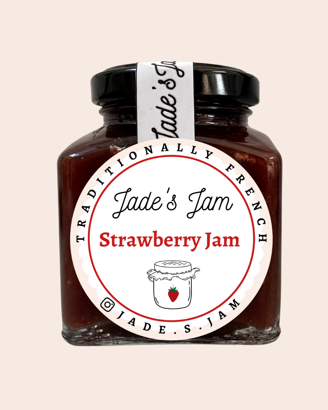 Jade's Jam Strawberry Jam, made in Pakistan the French way