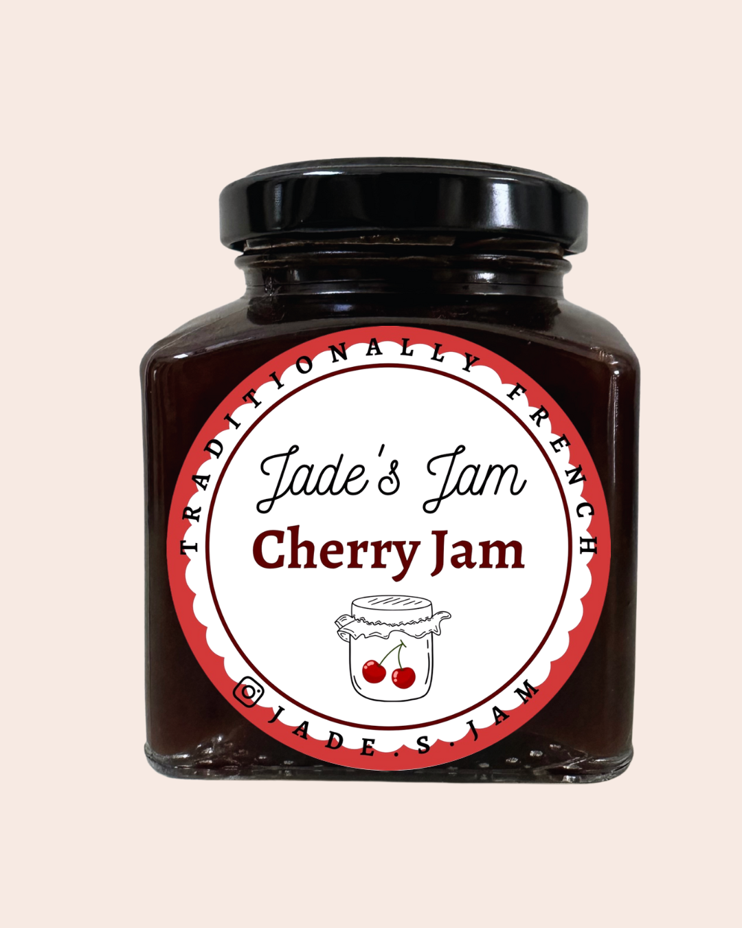 Jade's Jam French Cherry Jam, made in Pakistan the French way